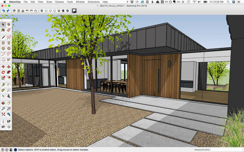 SketchUp được sử dụng chủ yếu trong thiết kế cảnh quan