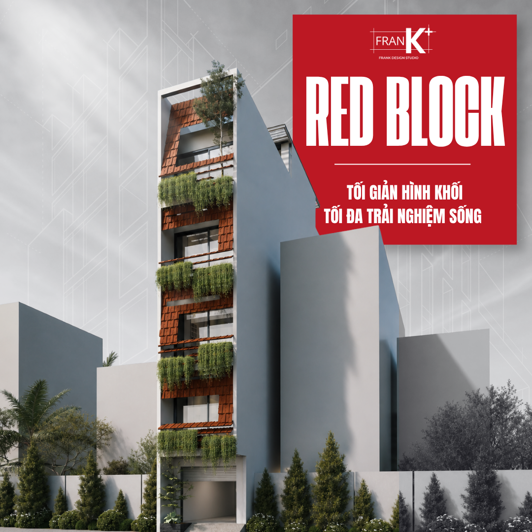 THIẾT KẾ NỘI THẤT KHÁCH SẠN RED BLOCK: HIỆN ĐẠI, ẤM VÀ CÓ MÀU XANH LEN TỪNG GÓC