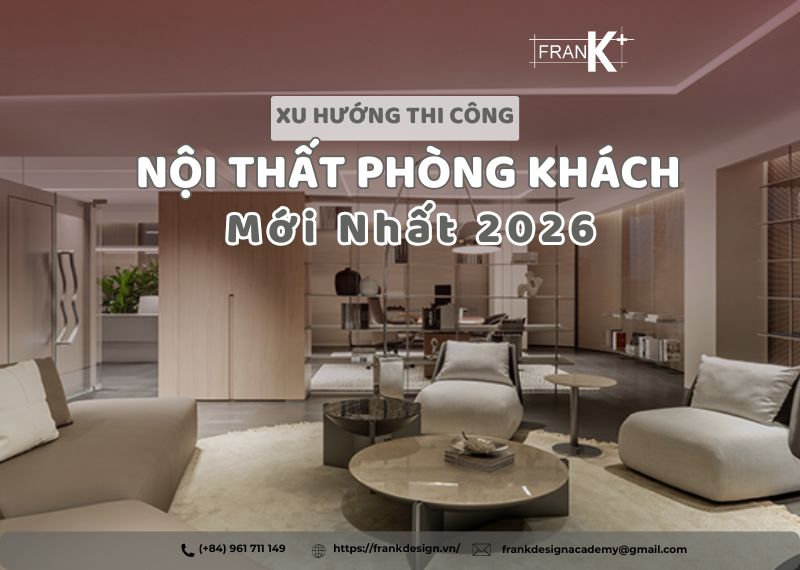 XU HƯỚNG THI CÔNG NỘI THẤT PHÒNG KHÁCH MỚI NHẤT 2026